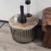 Pair of Metal & Wood Accent Side End Tables